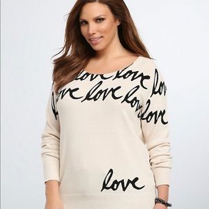 Torrid Pullover Sweater Love
